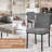 Modern Dining Chair with Metal Legs-949802787
