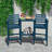 HDPE Tall Adirondack Chair Set with Removable Double Trays (Set of 2)-847770763