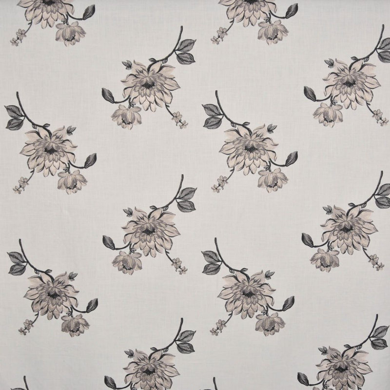 Tissu floral boutique Allure, Anthracite