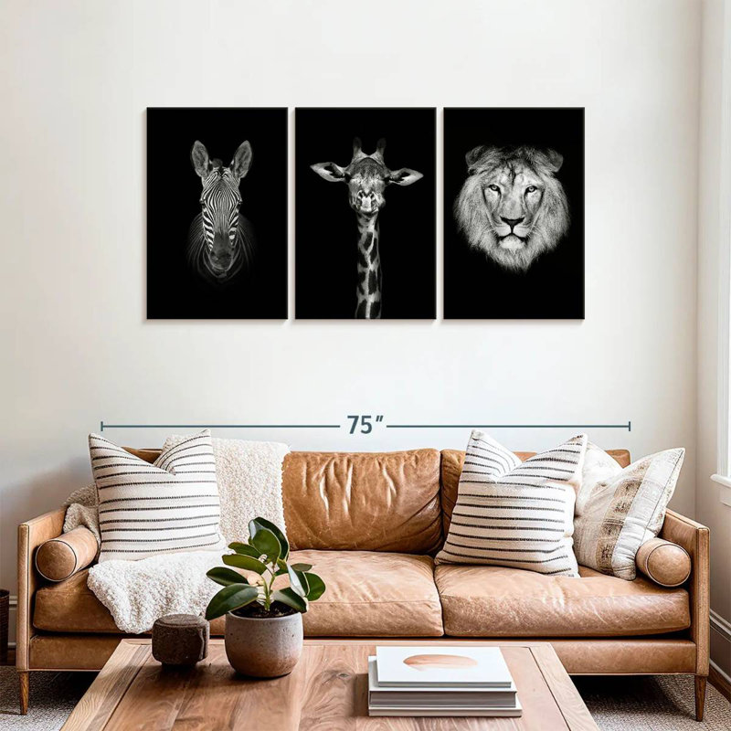 Brampt Favorite Safari Animals, 30" H x 62" W