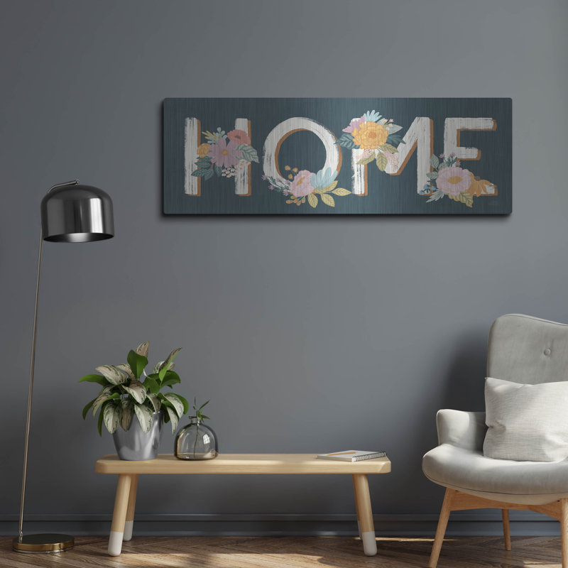 «August Sweet® Ix» par Laura Marshall, art mural en métal August Grove®, H 16 po x l 48 po
