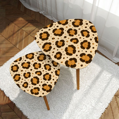 Ensemble de 2 tables basses gigognes Triangle
