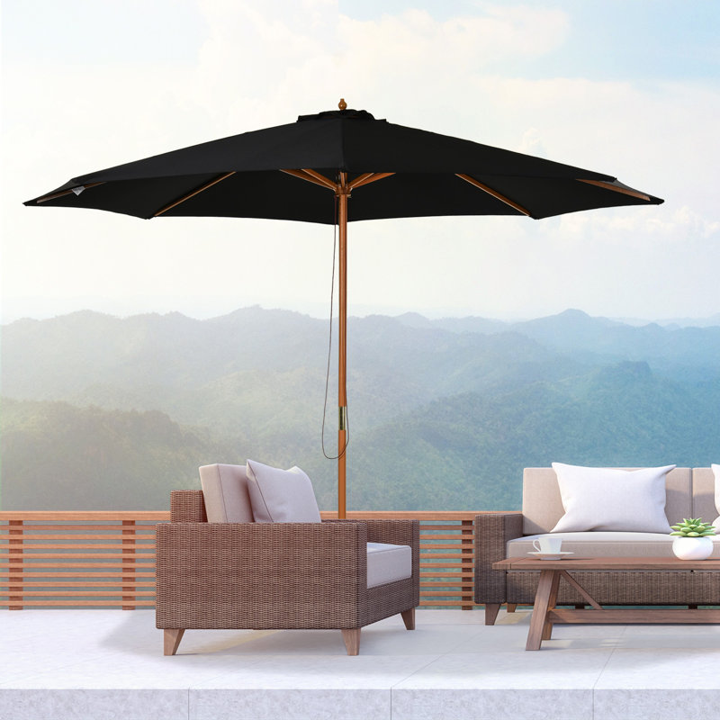 300cm Market Parasol, Black