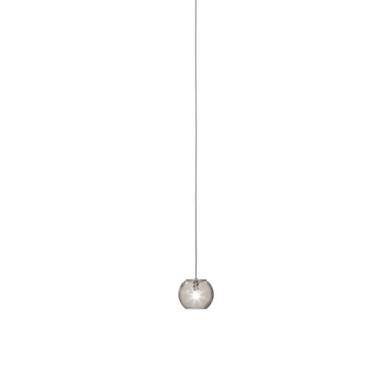 Oto 1 - Light Pendant, 84" H x 6" W x 6" D, Smoky Striped