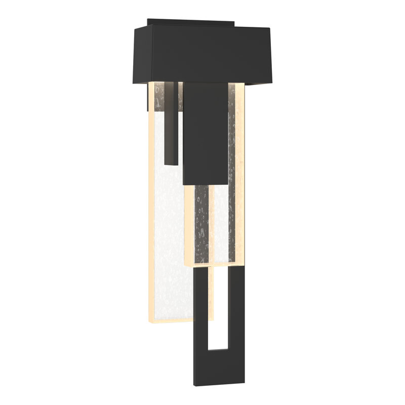 Rainfall Outdoor Flush Mount, Right, Coastal Black, 18.9" H x 6.6" W x 4" D