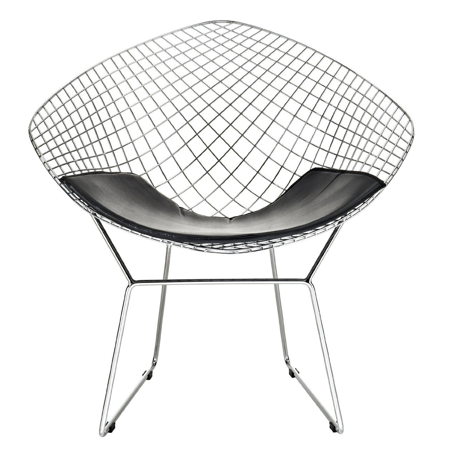 Wrought Studio™ Silver Diamond Chair | Wayfair