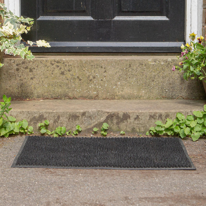 87 Nicola Spring - Heavy Duty Rubber Door Mat - 60cm x 40cm