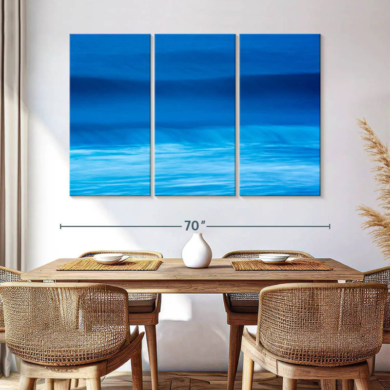 Gillard Deep Blue Waves, 42" H x 65" W