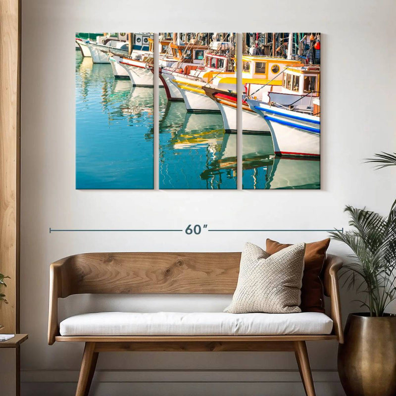 Mehar San Francisco Bay Boats, 32" H x 50" W