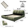 Latitude Run® Upholstered King Bed With Stable Solid Wood Construction ...