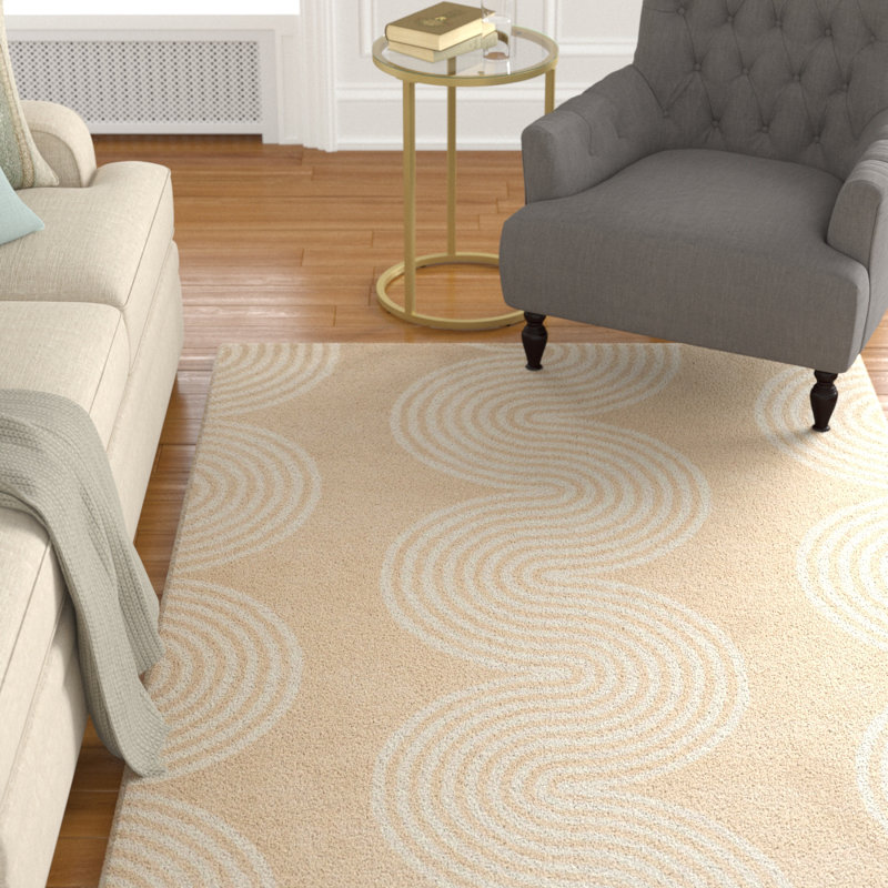Deedie Hand Tufted Wool Geometric Rug, Rectangle 8' x 10'