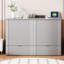 Lit double de couleur grise avec tiroir pratique pour une utilisation intelligente de l'espace-1329163712-1329163714