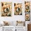 Impression sur toile orange et verte Mid Century Momentum III-88517295-88517300