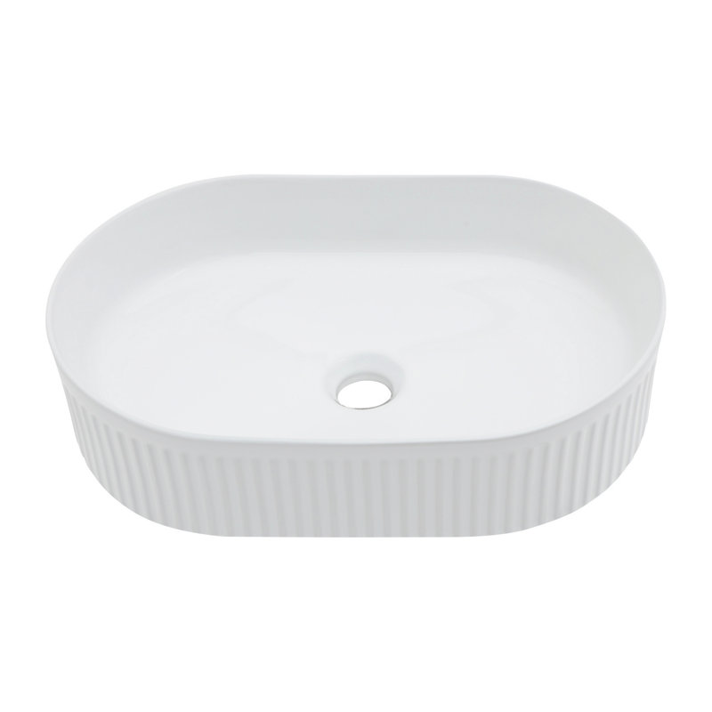 Ceramic Oval Vessel Bathroom Sink