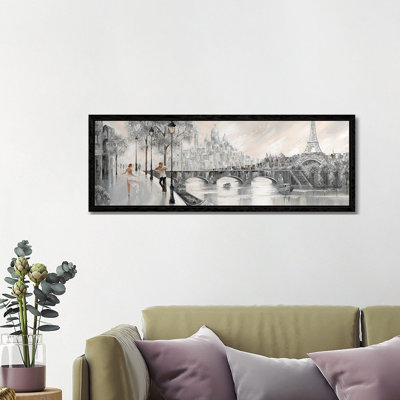 Captured By You, Paris Flair by Isabella Karolewicz - Floater Frame Panoramic Gallery-Wrapped Canvas Giclée on Canvas