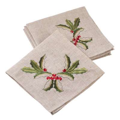 Railsback Embroidered Square Napkin