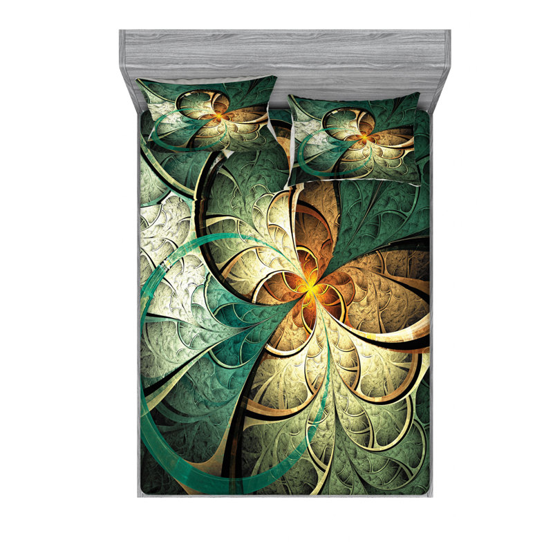Microfiber Sheet Set, Queen Sheet Set with Fitted Sheet