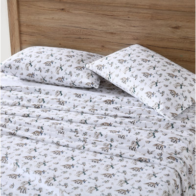 Eddie Bauer Printed 100% Cotton Flannel Deep Pocket Set Sets