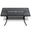 Ensemble de salle à manger 7 pièces en fonte d'aluminium toutes saisons, comprenant 6 chaises pivotantes rouges et une table rectangulaire de H 28,35 po x l 34,65 po x L 58,27 po-533813541