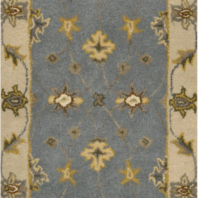 Tapis de couloir à motif floral noué à la main de conception unique 2 pi 6 po x 8 pi Tapis décoratif