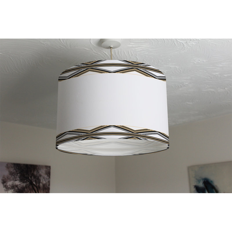 Cotton Drum Lamp Shade ( Uno ), 25cm H x 40cm W x 40cm D