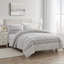 Ensemble d'édredon en coton tissé à rayures 3 pièces Ella-94006896-94006895