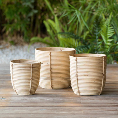 Cearfoss Rattan Plant Pot