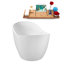 Baignoire autoportante 66 po avec drain interne Streamline-101413011