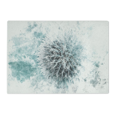 Tempered Glass Globe Thistle Chopping Board