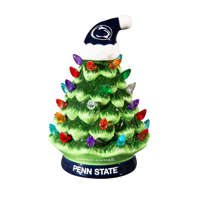 Arbre de Noël de table en céramique 8 po Maclachlan NCAA, Penn State