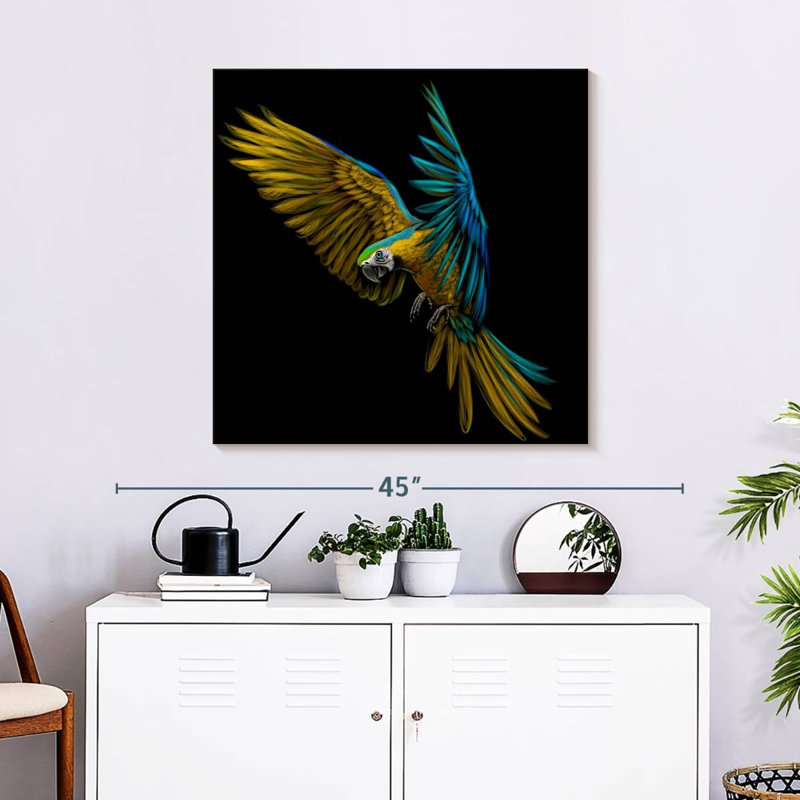 Crowle Wild Macaw, 30" H x 30" W