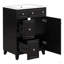 Armoire de meuble-lavabo 24 po avec lavabo en céramique, 2 tiroirs, 1 porte-7491737