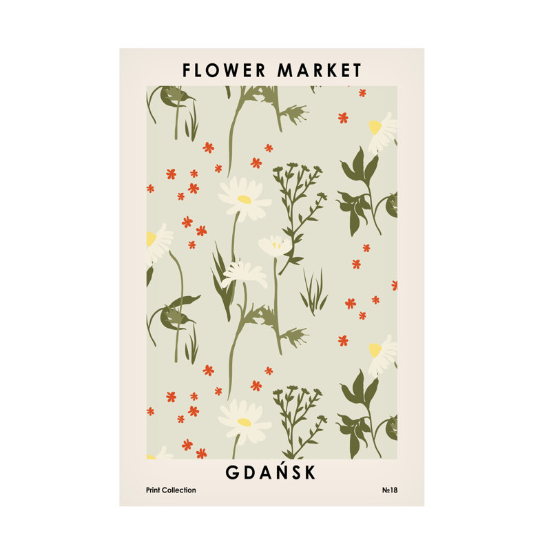 Bol sur le marché aux fleurs Gdaa? Sk sur toile, H 32 po x l 22 po x P 2 po