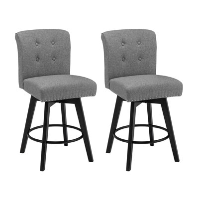 Odelin Swivel Upholstered Counter Stool