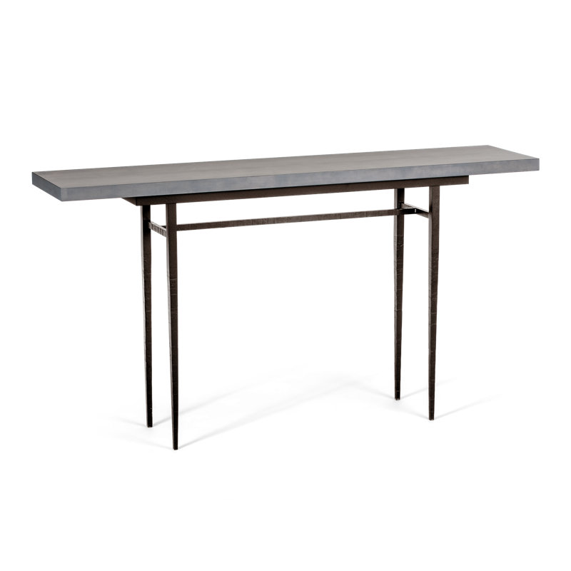 Wick Console Table, Dark Smoke, 32.1" H x 60" W x 14" D, Gray