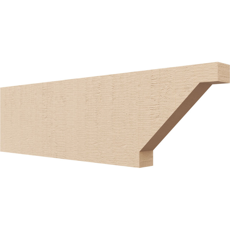 Burlington Woodgrain TimberThane Ra partier queue, brun clair apprêté, H 8 po x l 28 po x P 2 po