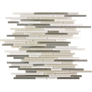 SAMPLE - Apollo Tile Waterfall Linear Glass And Metal Mosaic Tile