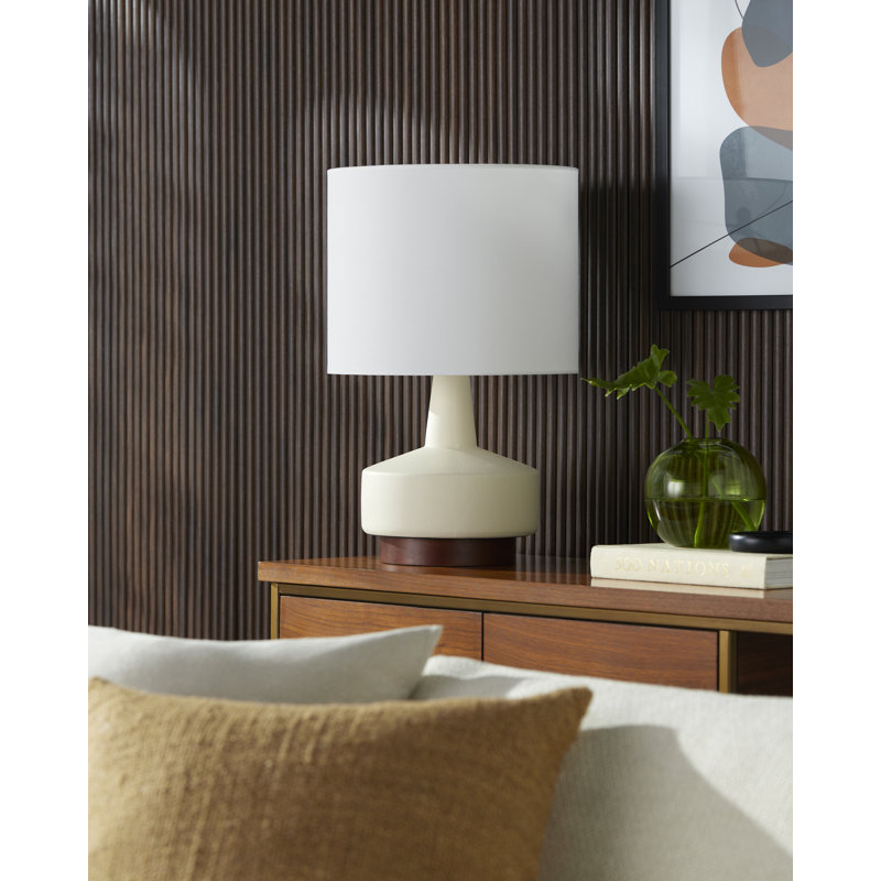Minta Nerra Table Lamp, Cream, White