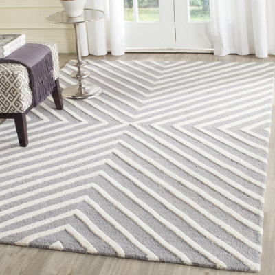 Shildon Geometric Wool Hand Woven Area Rug