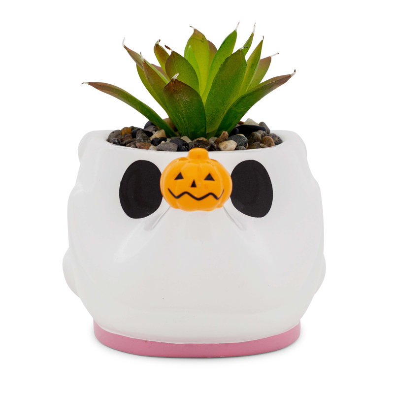Disney Le cauchemar avant Noël, pot à fleurs avec plante grasse artificielle