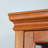 11.59"D Oak Curio Cabinet With Internal Lighting & Adjustable Shelving In 6 Shelves Magnetic Doors-2075254820