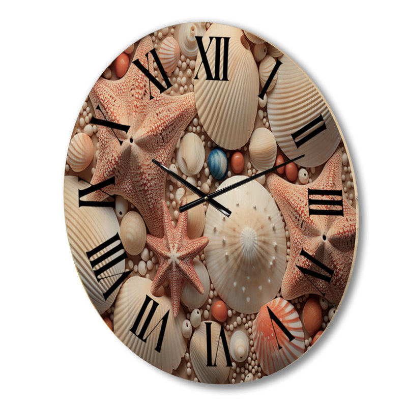 Horloge murale en bois massif Renn, Grand