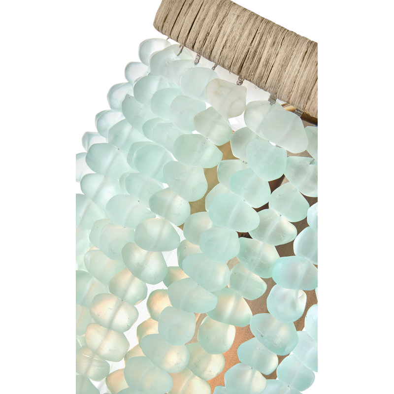 Dune Steel Metal Flush Mounted Sconce, Blue Sea