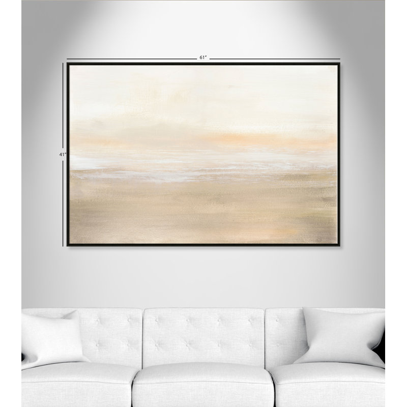 Morning Calm - reproduction d'art sur toile, H 41 po x l 61 po x P 2 po, Cadre espresso