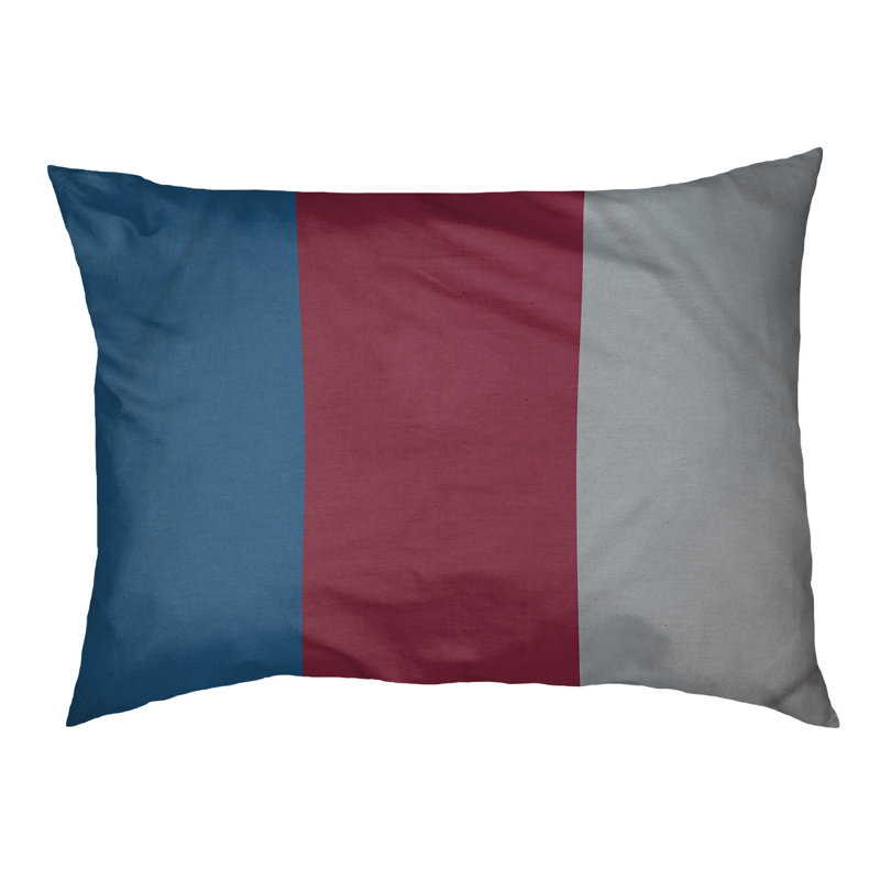Coussin pour chien hockey Las Vegas, Grand (l 50 po x P 40 po x H 17 po), Bleu / bourgogne / argenté