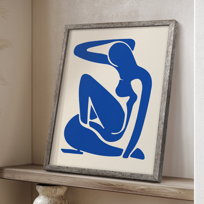 Matisse CXCV, reproduction d'art encadrée - bois massif, H 15 po x l 12 po