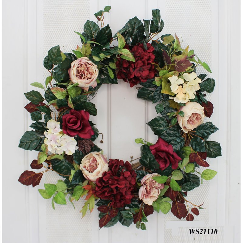 Handcrafted Faux Mixed Assortment Foam 24'' Wreath