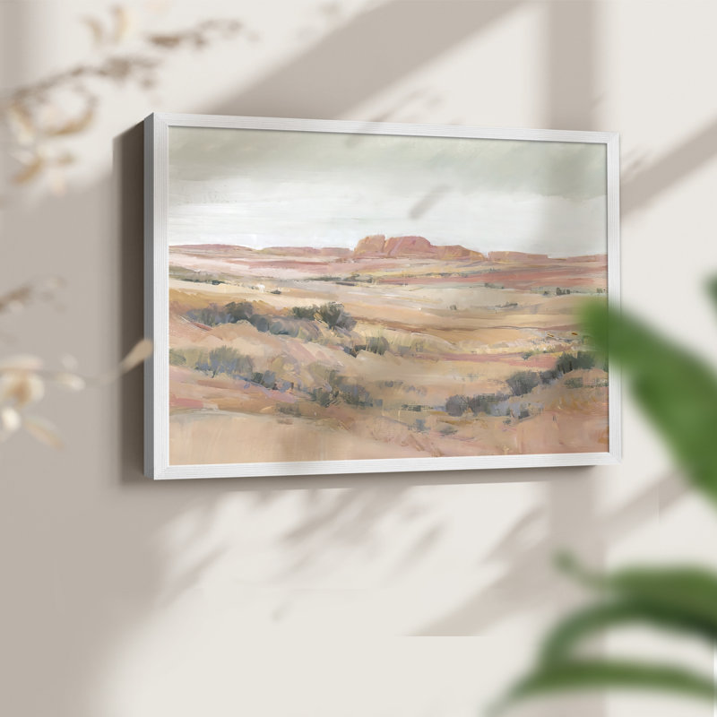 «Southwest Landscape II», reproduction encadrée, H 8 po x l 10 po, Blanc