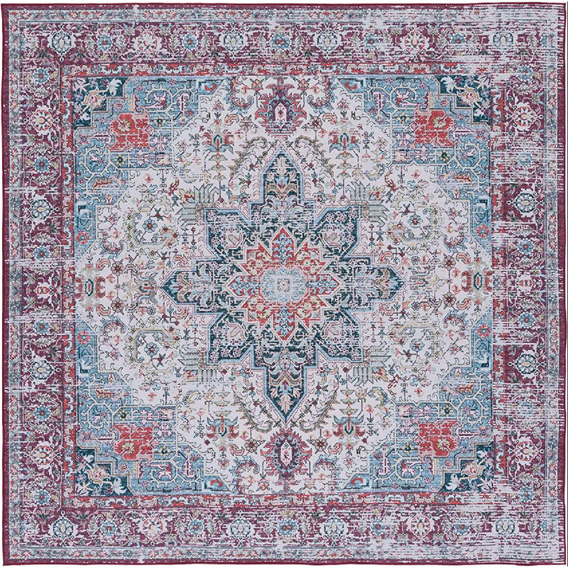 Tucson Performance Machine Washable Oriental Rug, Square 6'