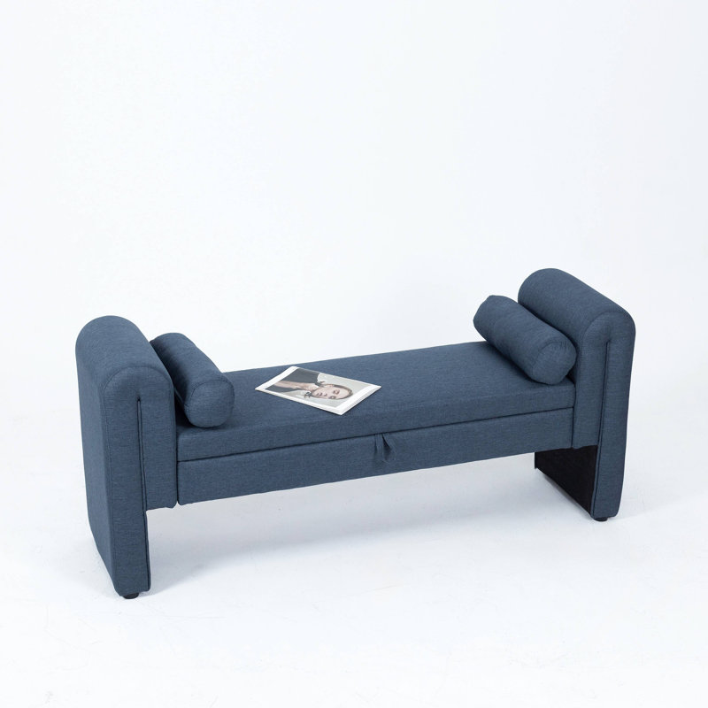 Banc de rangement, idéal pour les chambres à coucher, les salons, les salles d'activités et les espaces similaires.